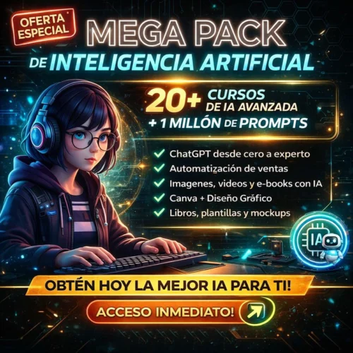 MEGA PACK CURSOS DE INTELIGENCIA ARTIFICIAL